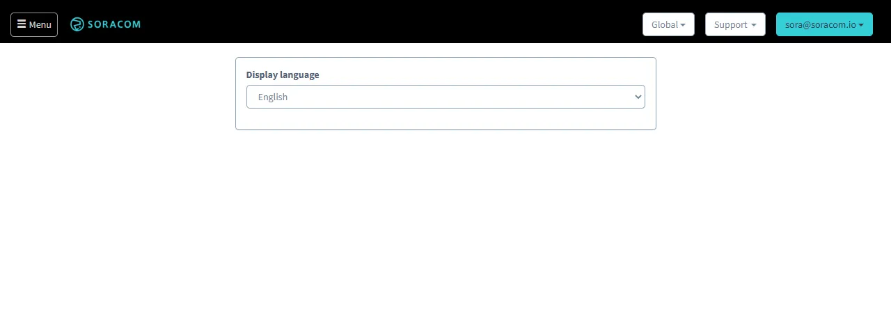 Display language