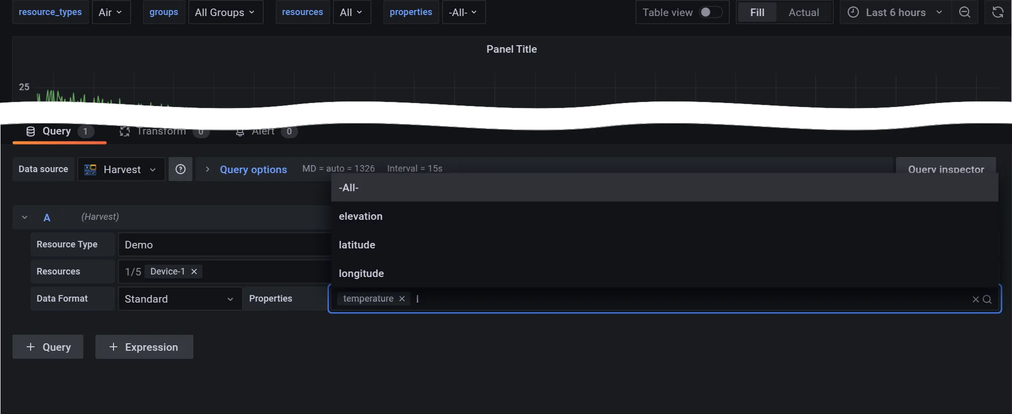 Searching the Properties Dropdown