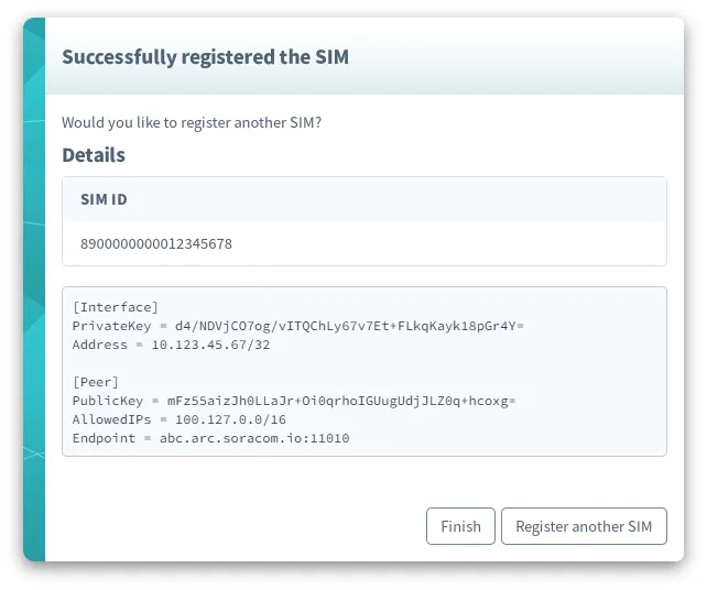 Standalone Virtual SIM settings